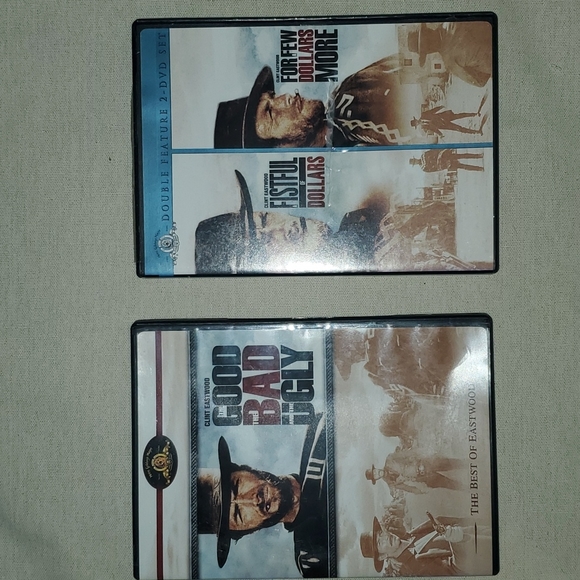 Clint Eastwood DVD bundle The Good the bad and the ugly and Fistful of dollars - Picture 1 of 8